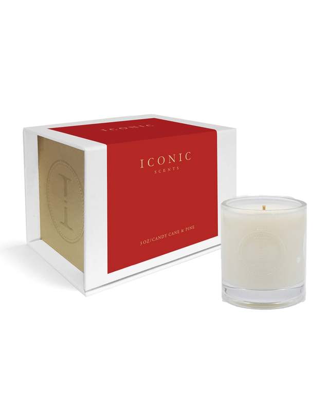 3 oz. Candy Cane & Pine Candle